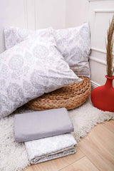 Lenjerie de pat 100% Bumbac Ranforce Gri 001