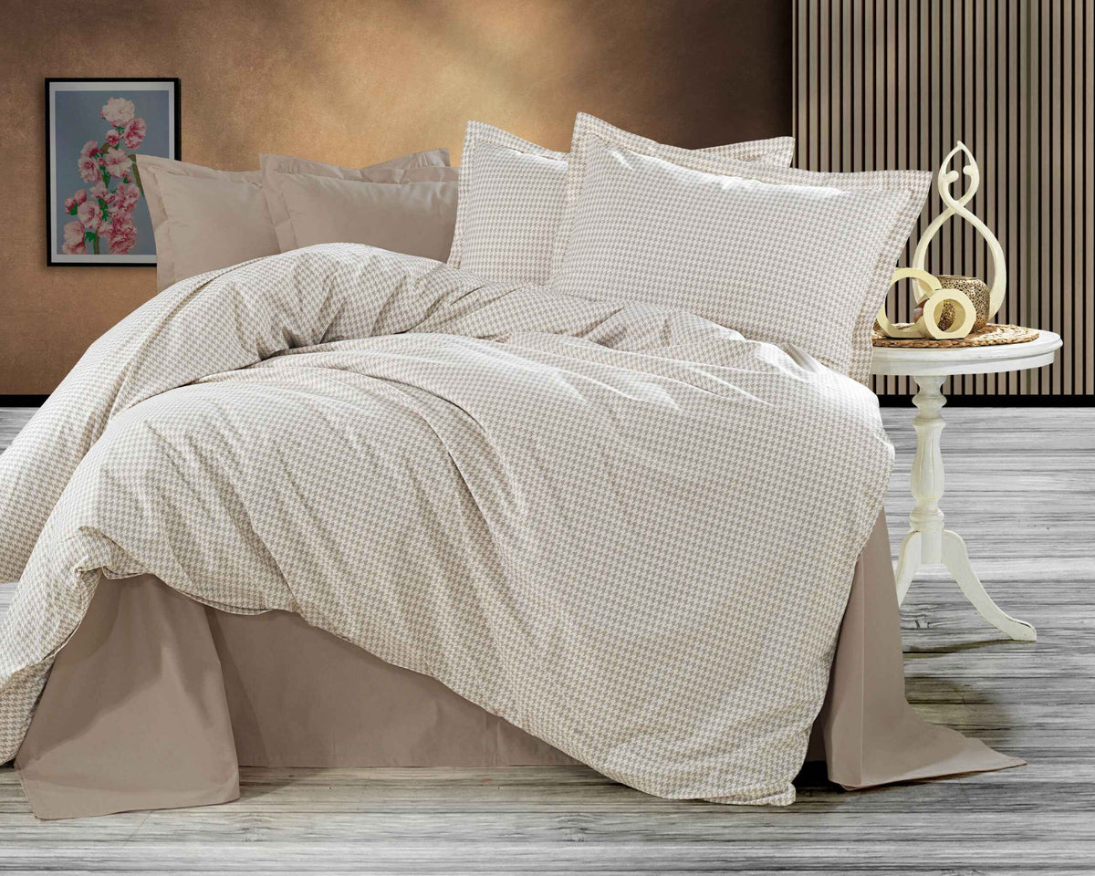 Lenjerie de pat Bumbac Ranforce 100% Bej 019