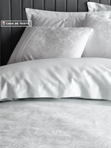 CottonBox Lenjerie de pat satinată pentru 2 persoane – 100% Bumbac Jacquard de înaltă calitate - imagine 2