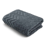 Prosoape de baie din bumbac - Zigzag Albastru