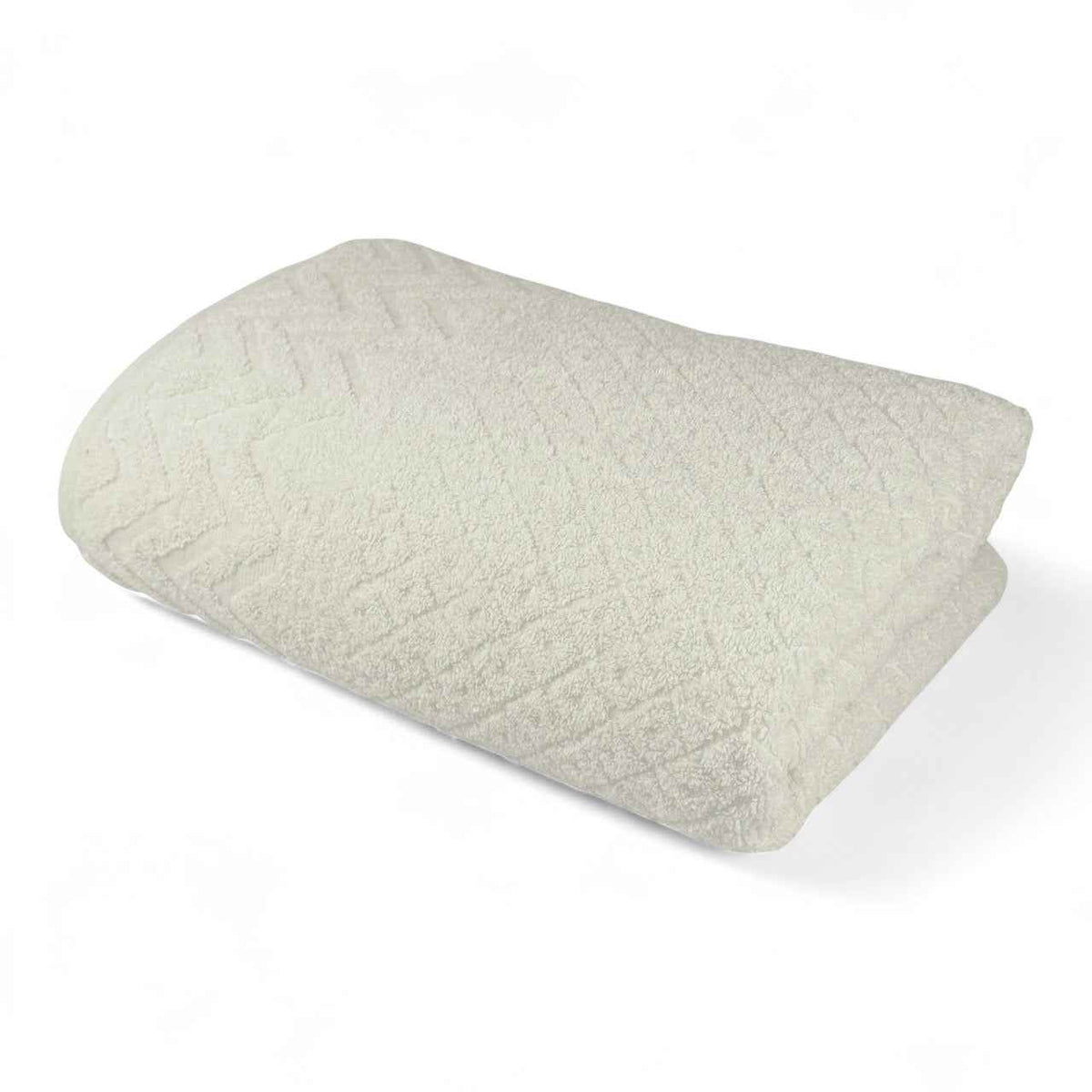 Prosoape de baie din bumbac - Zigzag Alb