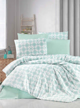 Lenjerie de pat Bumbac Ranforce 100% Verde 014