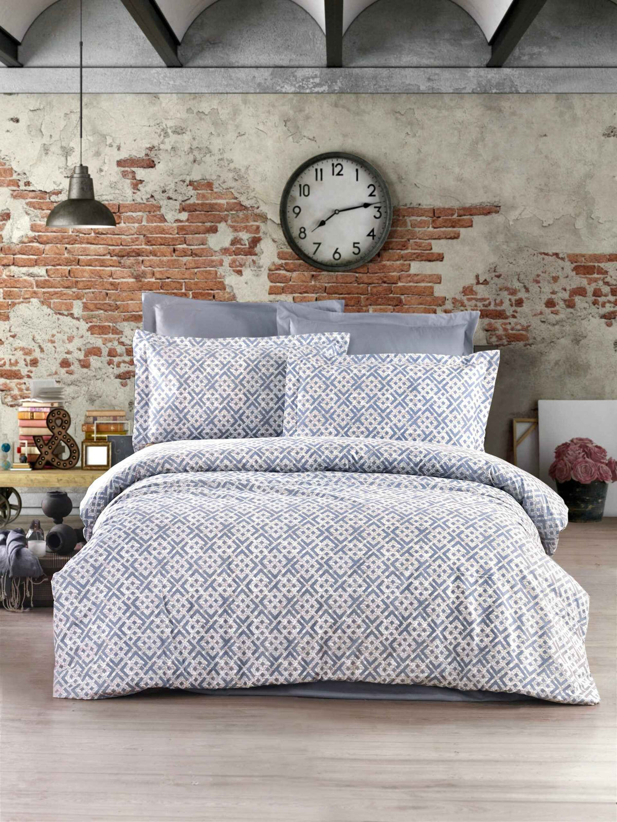 Lenjerie de pat Bumbac Ranforce 100% Gri 012
