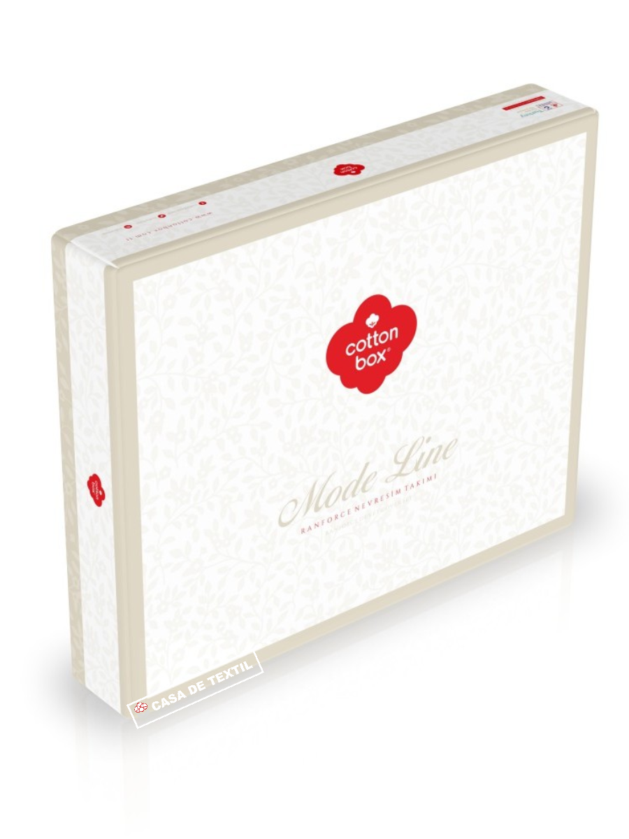 CottonBox – Lenjerie de pat pentru 2 persoane, 100% Bumbac Ranforce – Calitate superioară și confort garantat - imagine 3