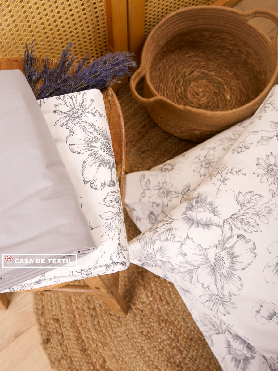 Lenjerie de pat pentru 2 persoane, 100% Bumbac Ranforce – Calitate superioară și confort garantat - imagine 3
