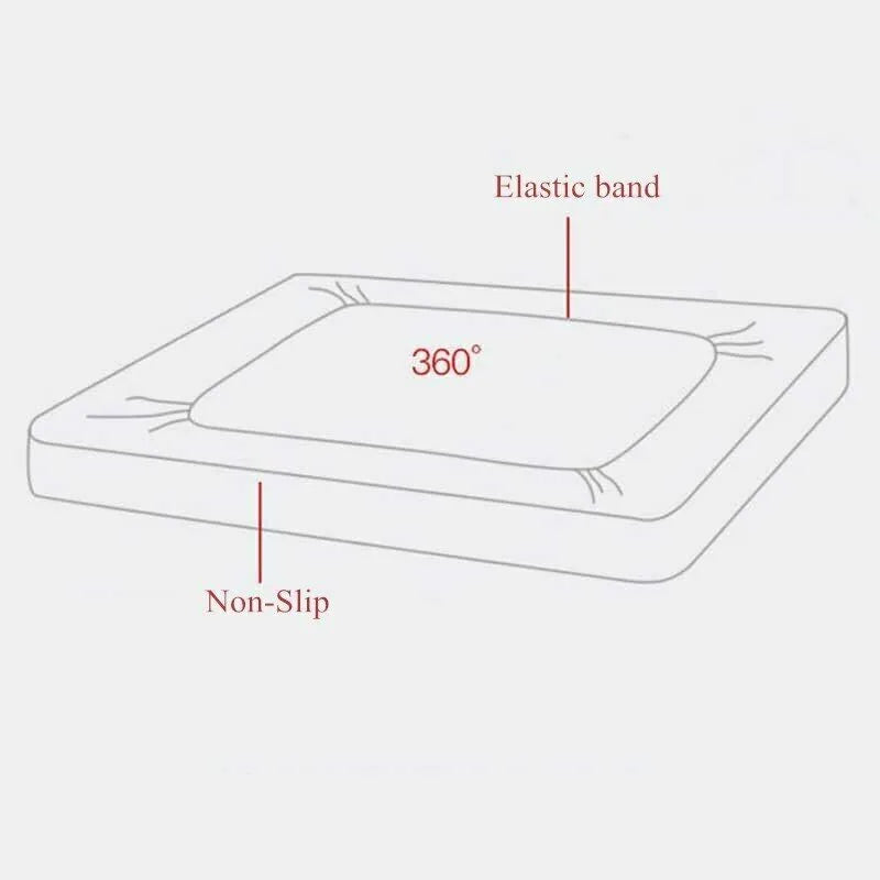 Schemă cearșaf de pat cu elastic de jur împrejur (360°)