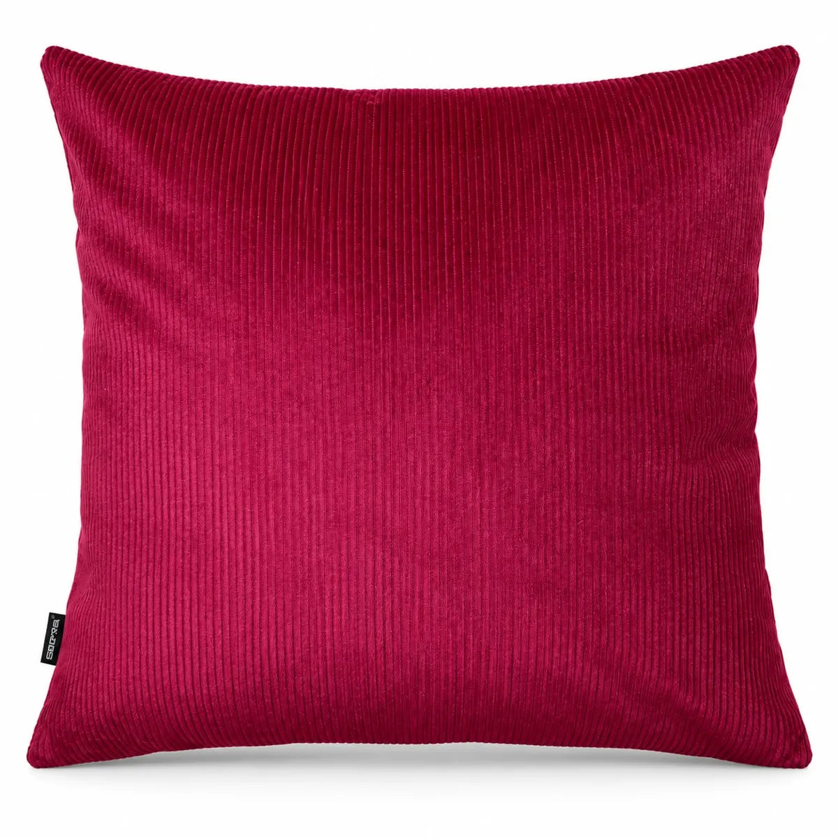 Față de pernă decorativă 45x45 vișinie cu aspect catifelat