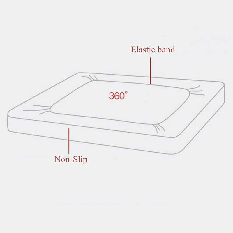 Cearșaf de pat cu elastic + 2 fețe de pernă 50x70 - Confort și practicitate