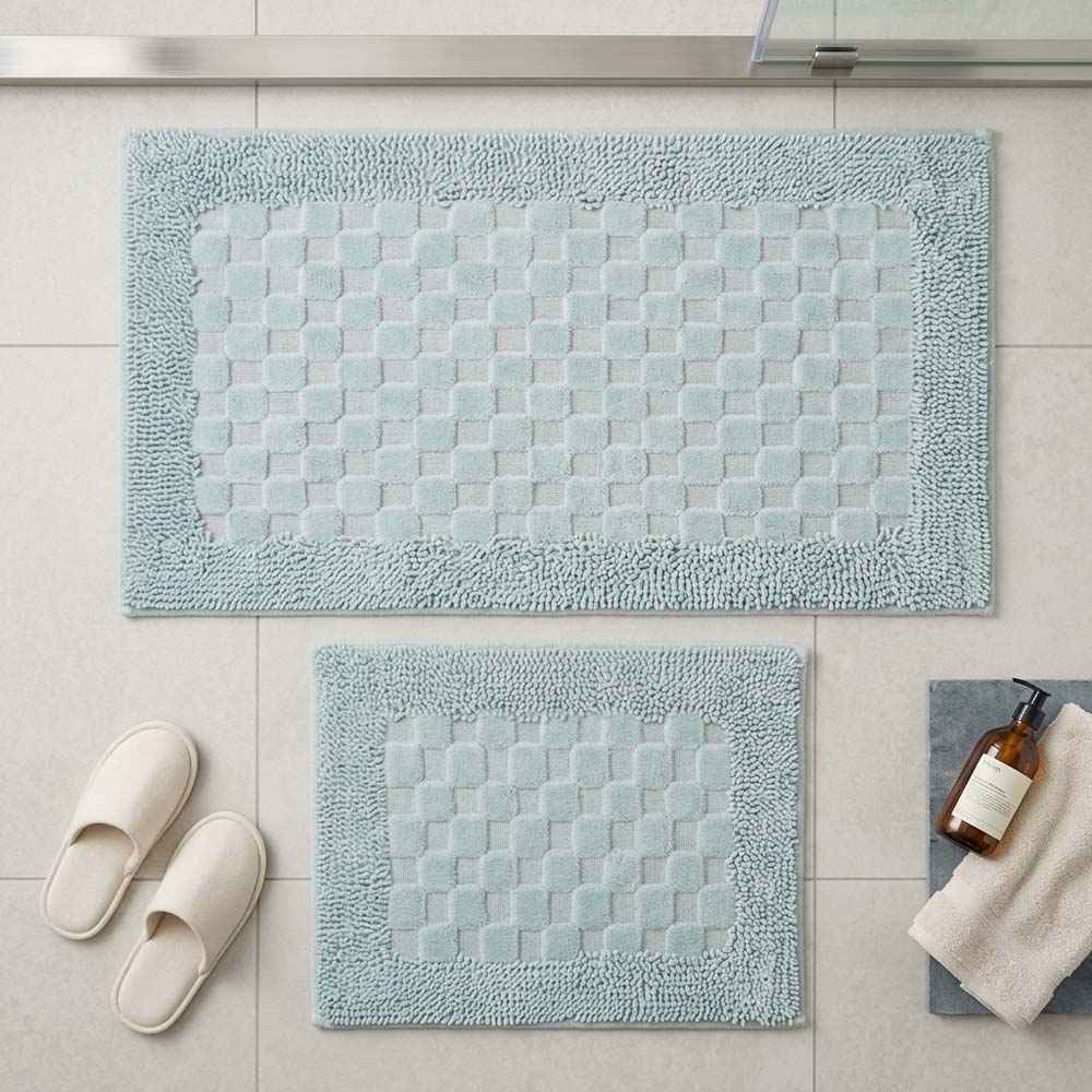 Set covoare de baie din 100% bumbac - Turcoaz