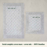Set covoare de baie din 100% bumbac - Gri Deschis