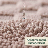 Set covoare de baie din 100% bumbac - Roz Pudră