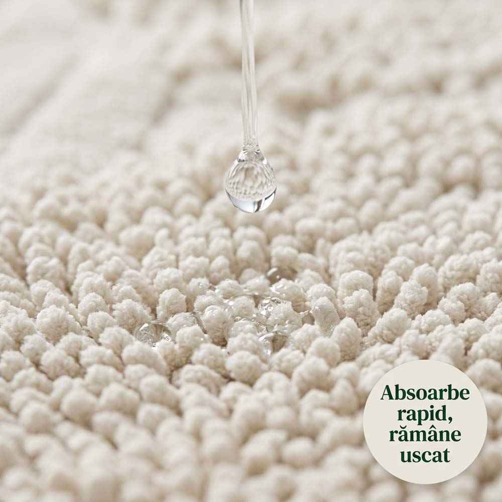 Set covoare de baie din 100% bumbac - Crem deschis
