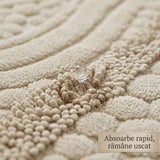 Set covoare de baie din 100% bumbac - Bej