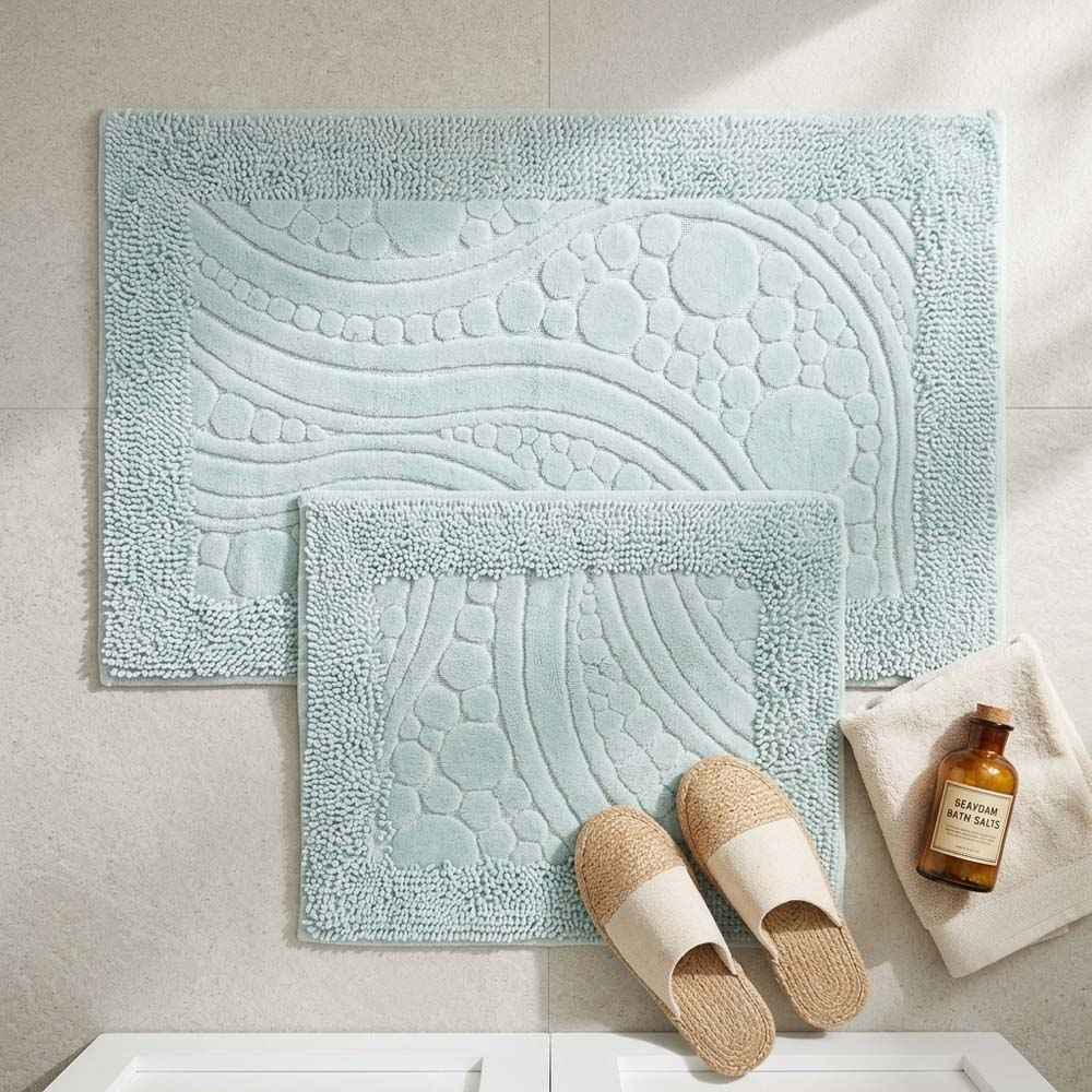 Set covoare de baie din 100% bumbac - Turcoaz