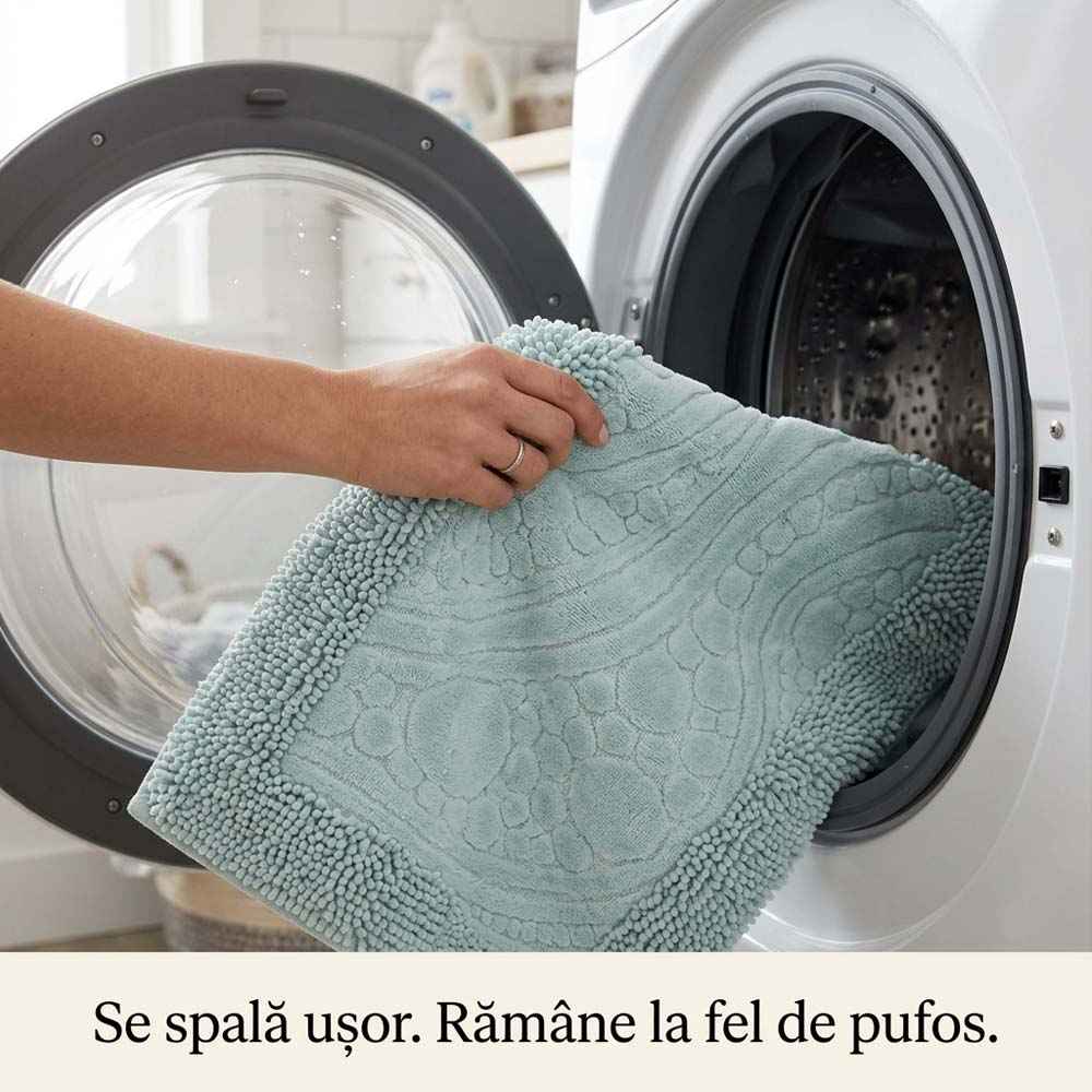 Set covoare de baie din 100% bumbac - Turcoaz