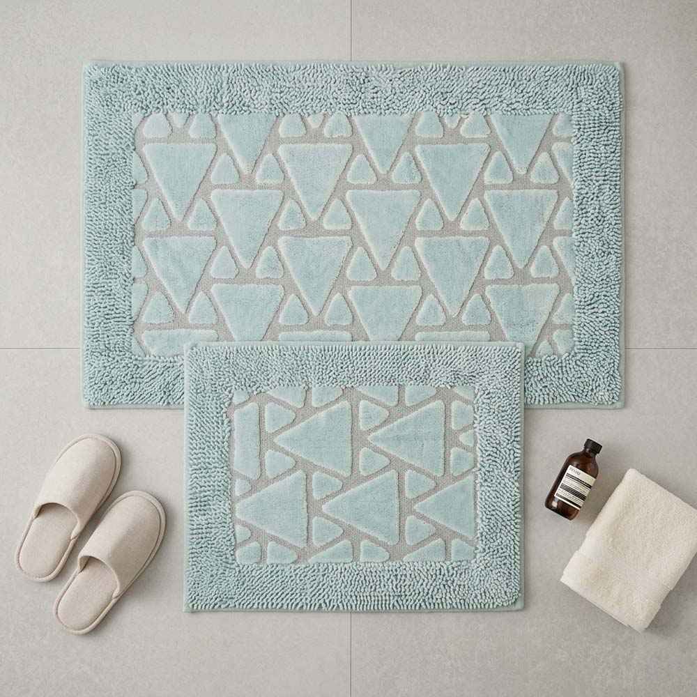 Set covoare de baie din 100% bumbac - Turcoaz